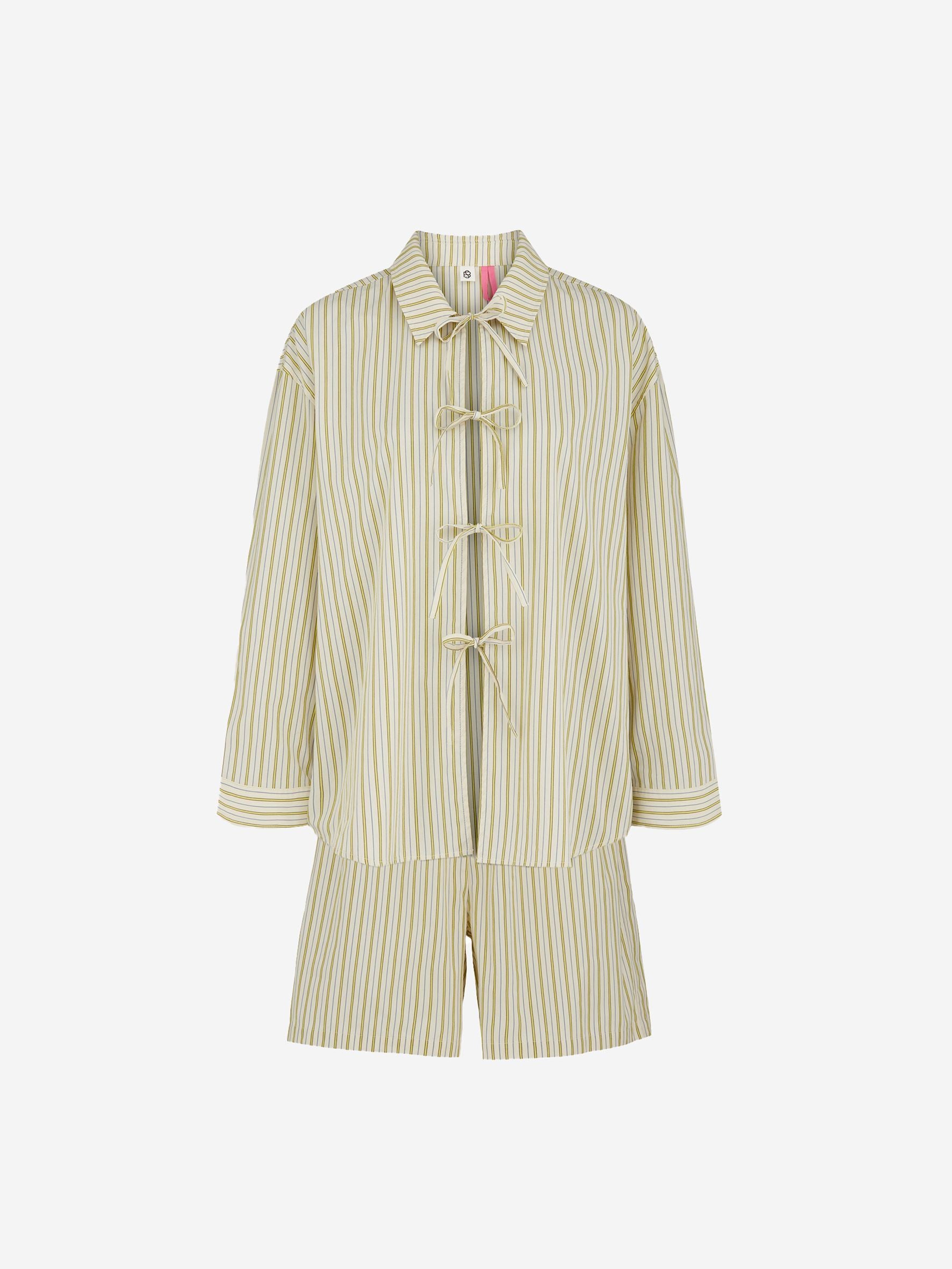 Stripel Set Shirt+Shorts Clothing BeckSöndergaard