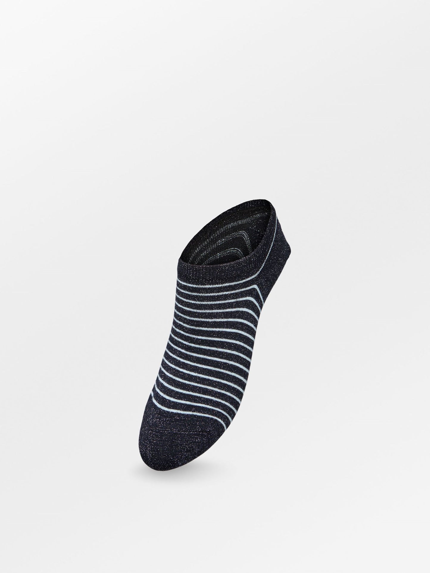 Stripe Glitter Sneakie Sock - Blue Socks BeckSöndergaard