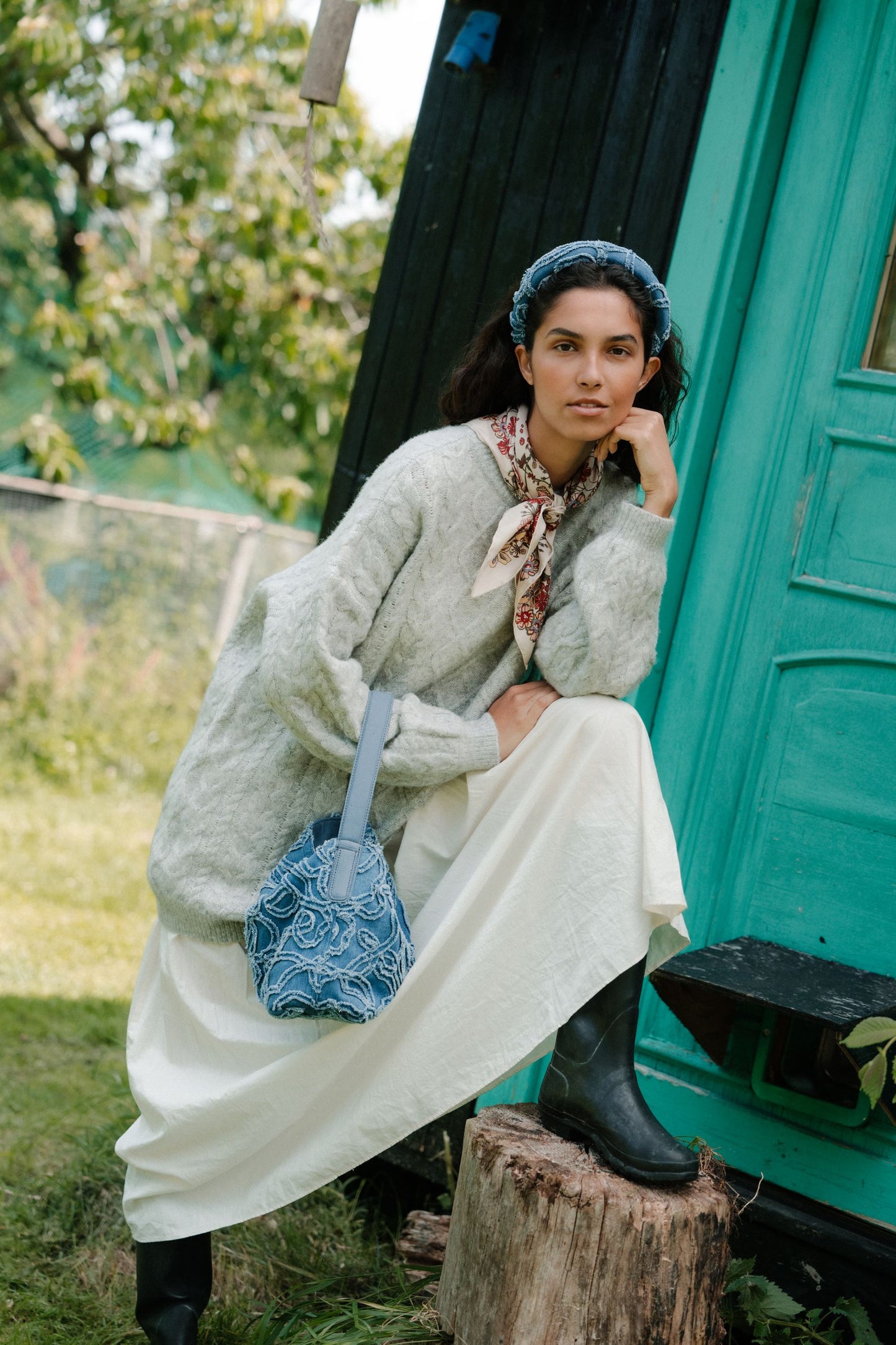 Becksöndergaard, Flowa Denima Fraya Small Bag - Denim, bags, bags, bags, bags, bags