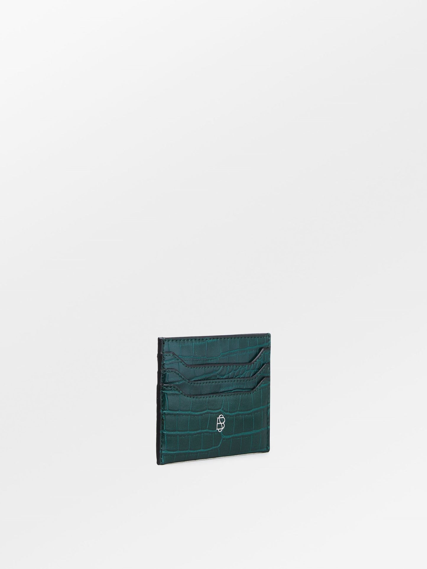 Solid Card Holder - Dark Green OneSize BeckSöndergaard
