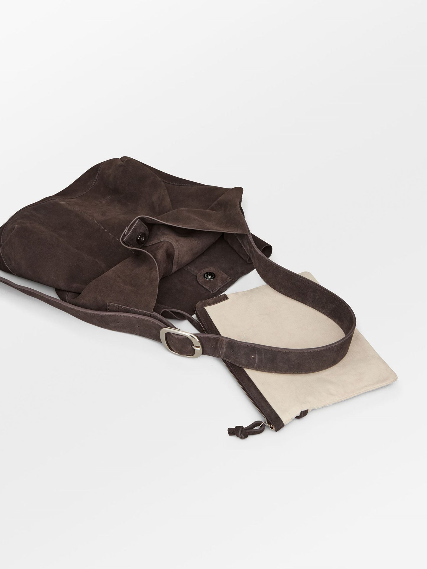Becksöndergaard, Suede Mae Buckle Bag - Chocolate Torte, bags, bags, bags, bags, bags, bags