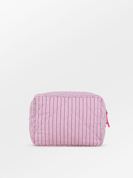 Becksöndergaard, Stripel Malin Bag - Candy Pink/Navy, homewear, homewear