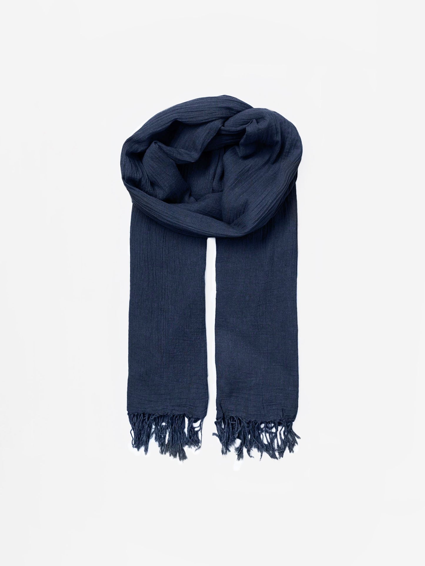 Solid Ilona Scarf - Navy OneSize BeckSöndergaard