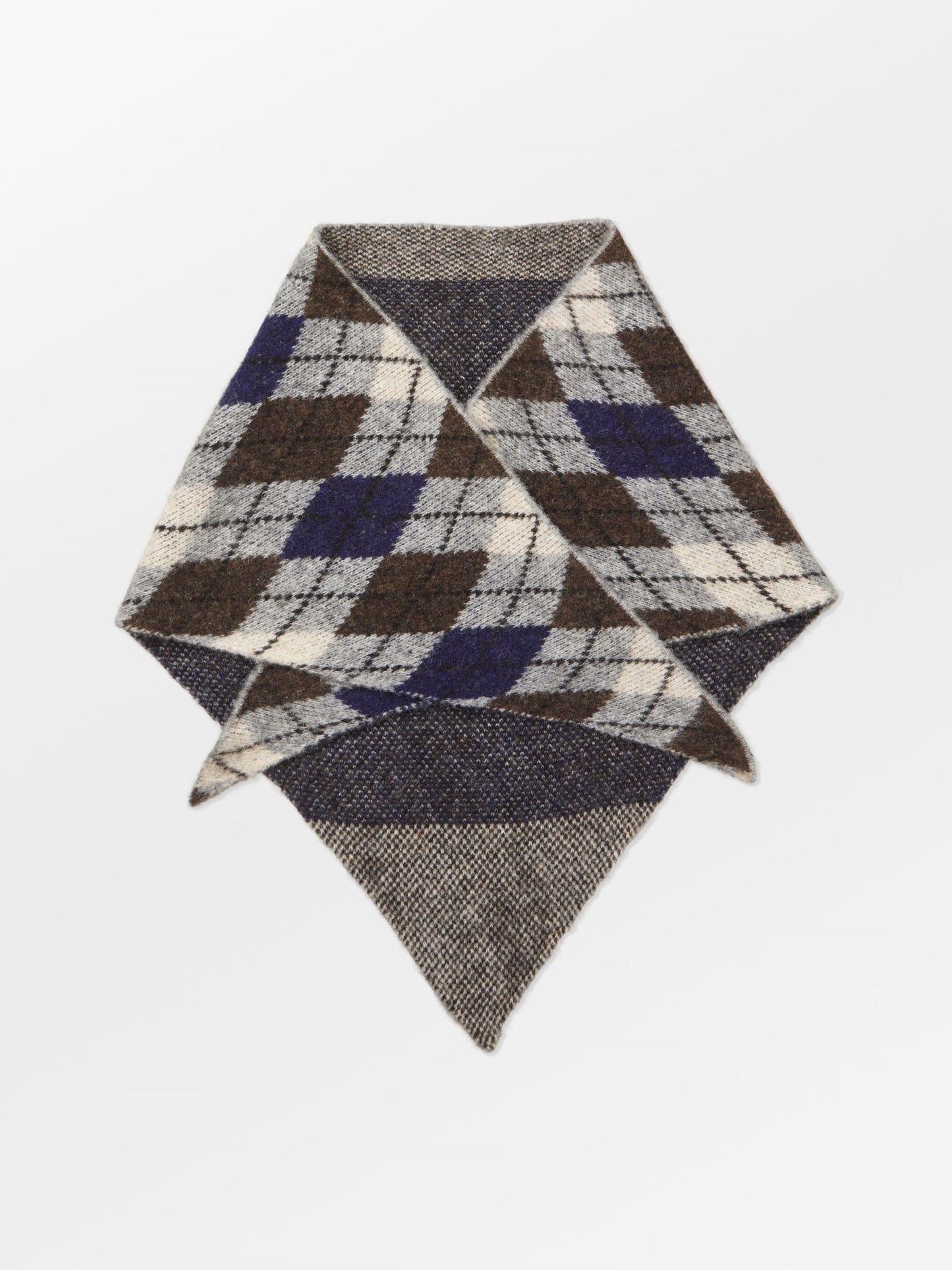 Argyle Triangle Scarf OneSize BeckSöndergaard