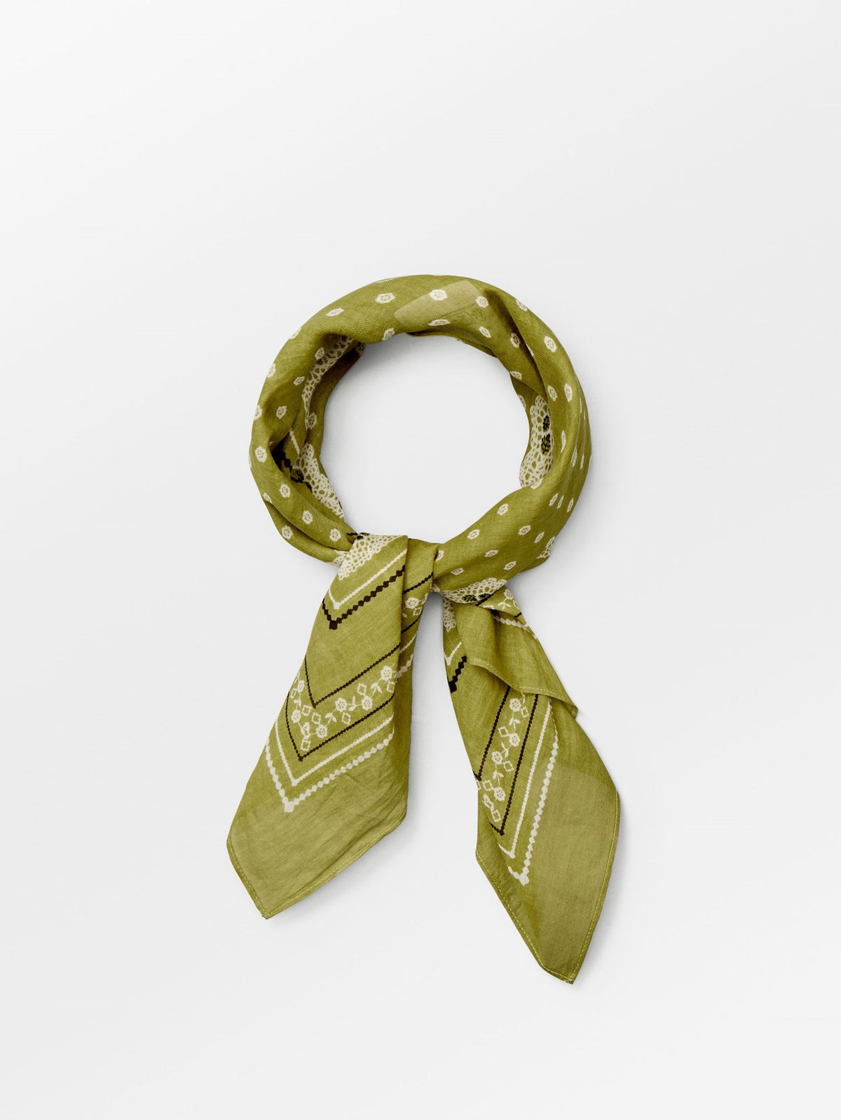 Becksöndergaard, Lacia Cotta Scarf - Golden Cypress Green, scarves, scarves, scarves, scarves, black week