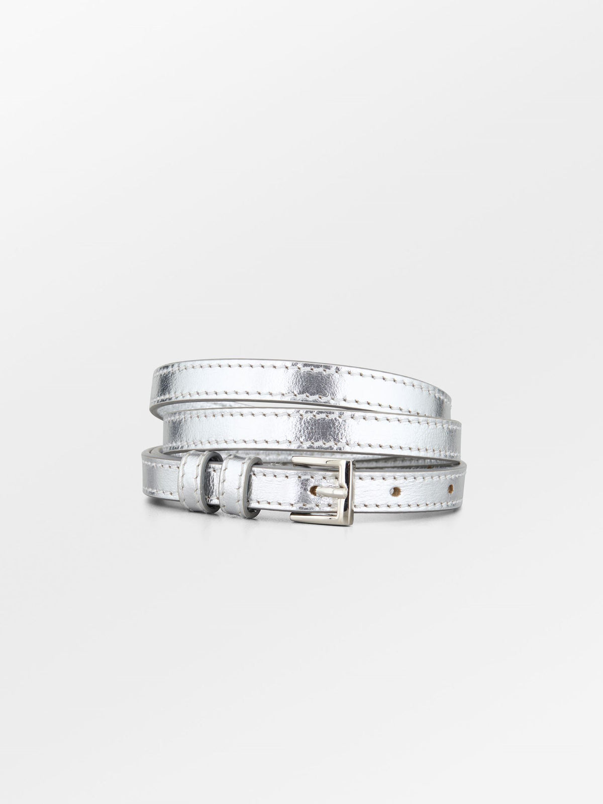 Becksöndergaard, Glaze Aria Leather Belt - Silver, accessories, accessories, archive, archive, black week