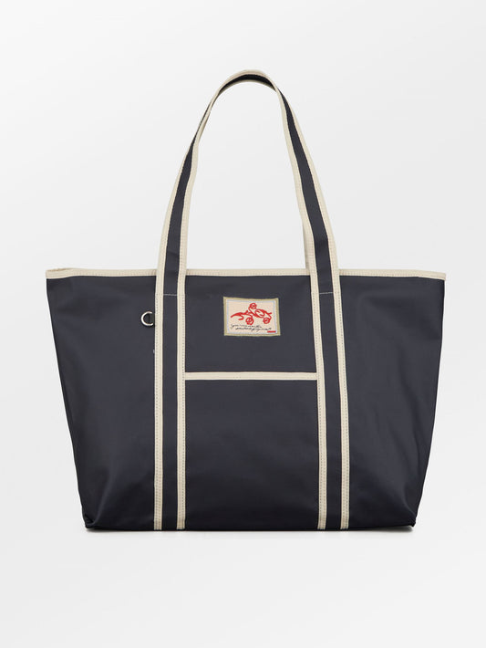 Becksöndergaard, Solid Coated Aubrey Bag - Navy Blue, bags, bags, bags, bags, bags, bags