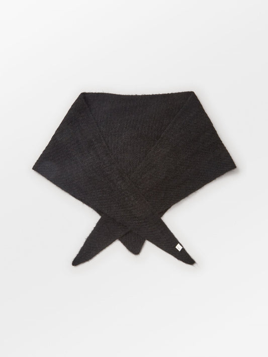 Becksöndergaard, Alpaca-Wool Triangle Scarf - Black, scarves, scarves, winter accessories, winter accessories, scarves, scarves