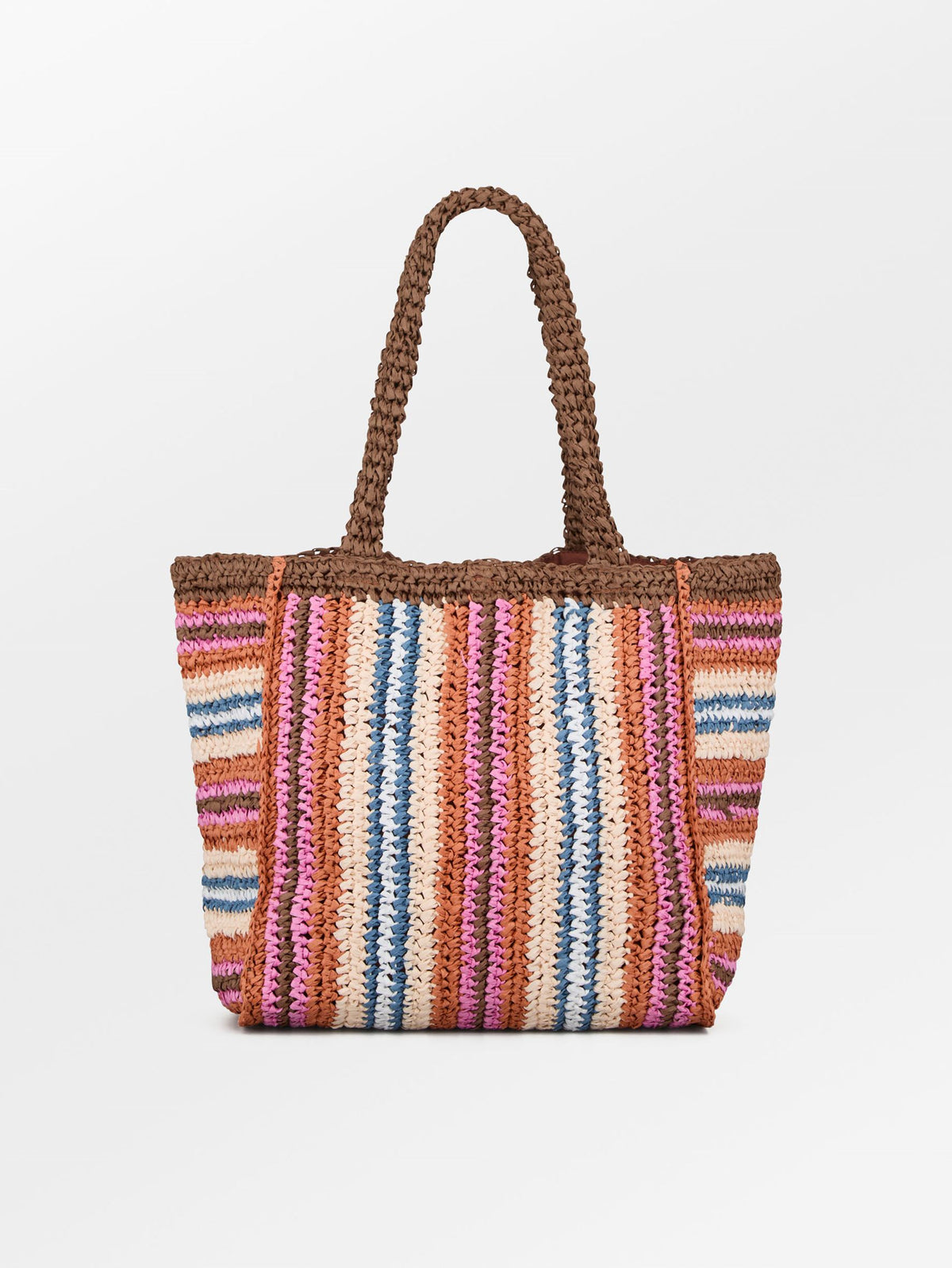 Stripe Straw Tota Bag OneSize BeckSöndergaard