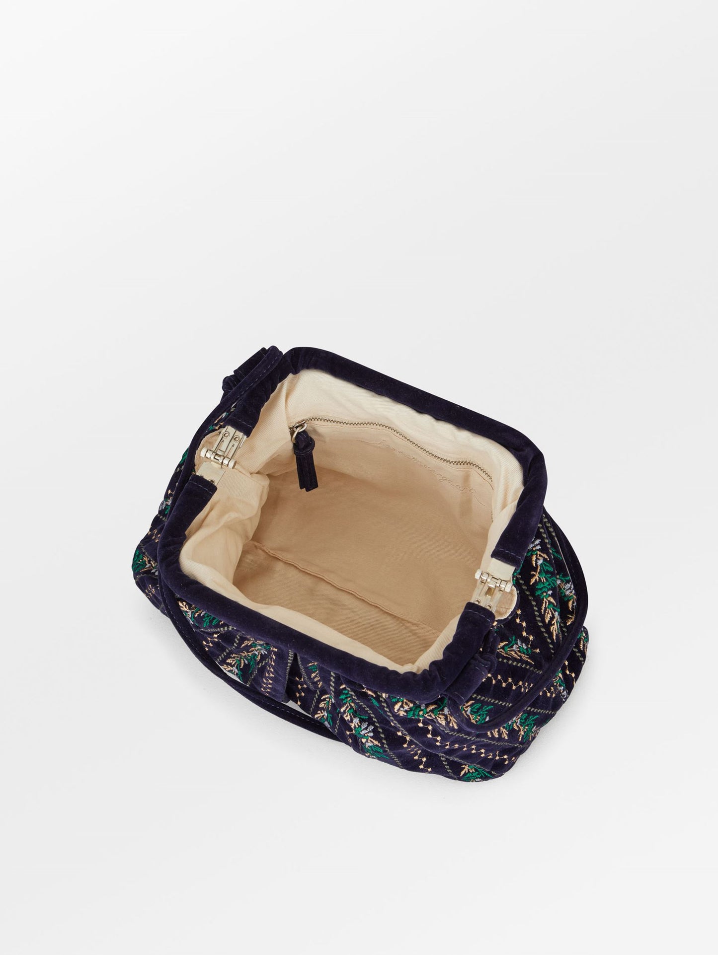 Becksöndergaard, Ribbonia Velvet Bonita Bag - Navy Blue, onesize