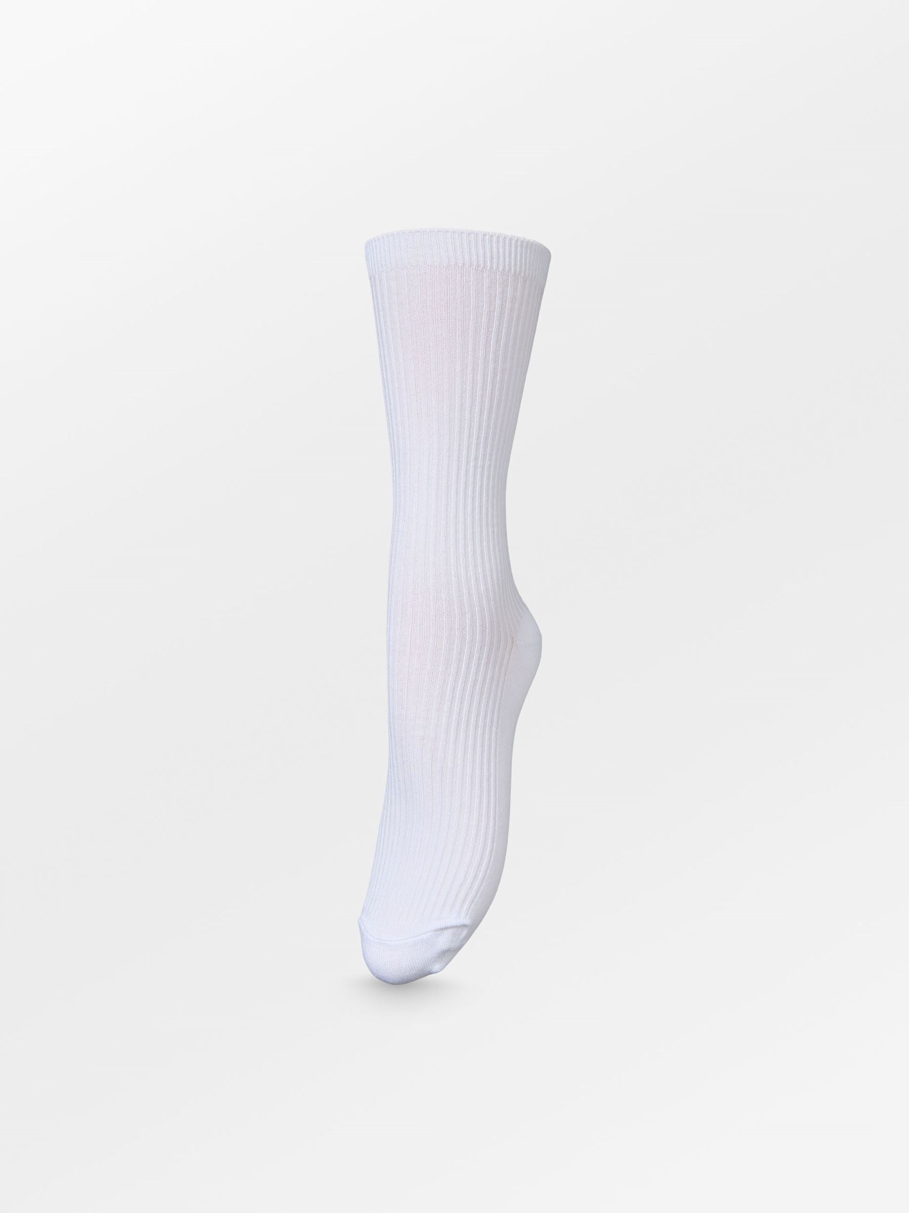 Telma Solid Sock - White Socks BeckSöndergaard