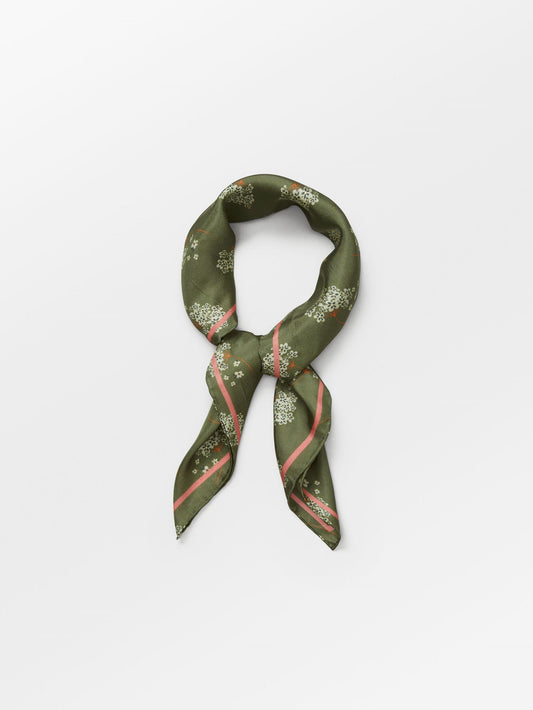 Becksöndergaard, Madalena Sia Scarf - Cypress Green, scarves, scarves, archive, archive, sale, sale