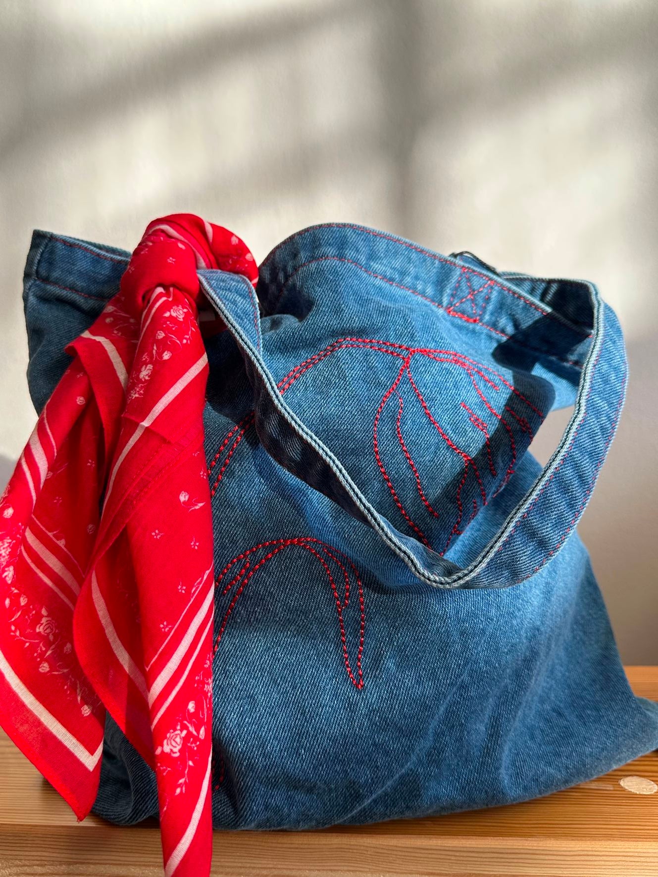 Tulipa Denima Tote Bag OneSize BeckSöndergaard