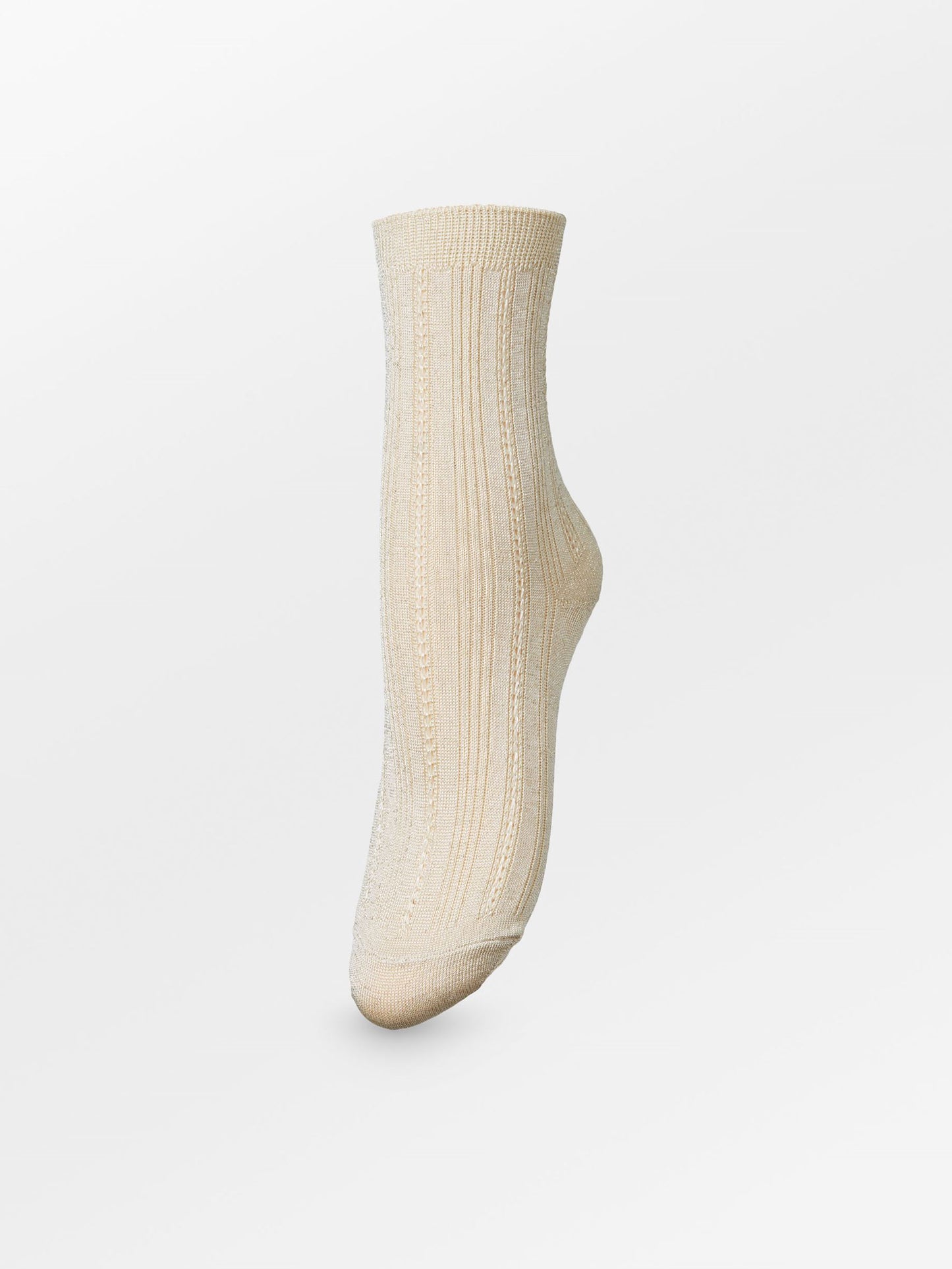 Glitter Drake Sock - Beige Socks BeckSöndergaard