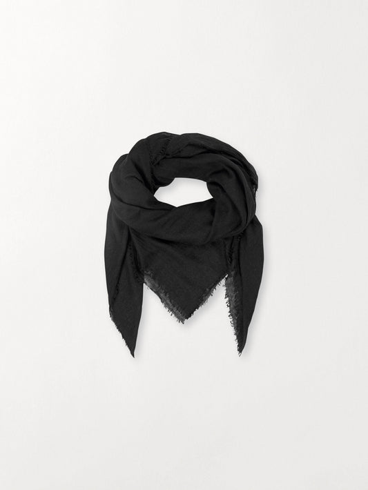 Mill Wool Scarf - Black OneSize BeckSöndergaard