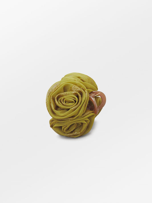 Becksöndergaard, Fina Rosana Hair Claw - Yellow Olive, accessories, accessories, accessories