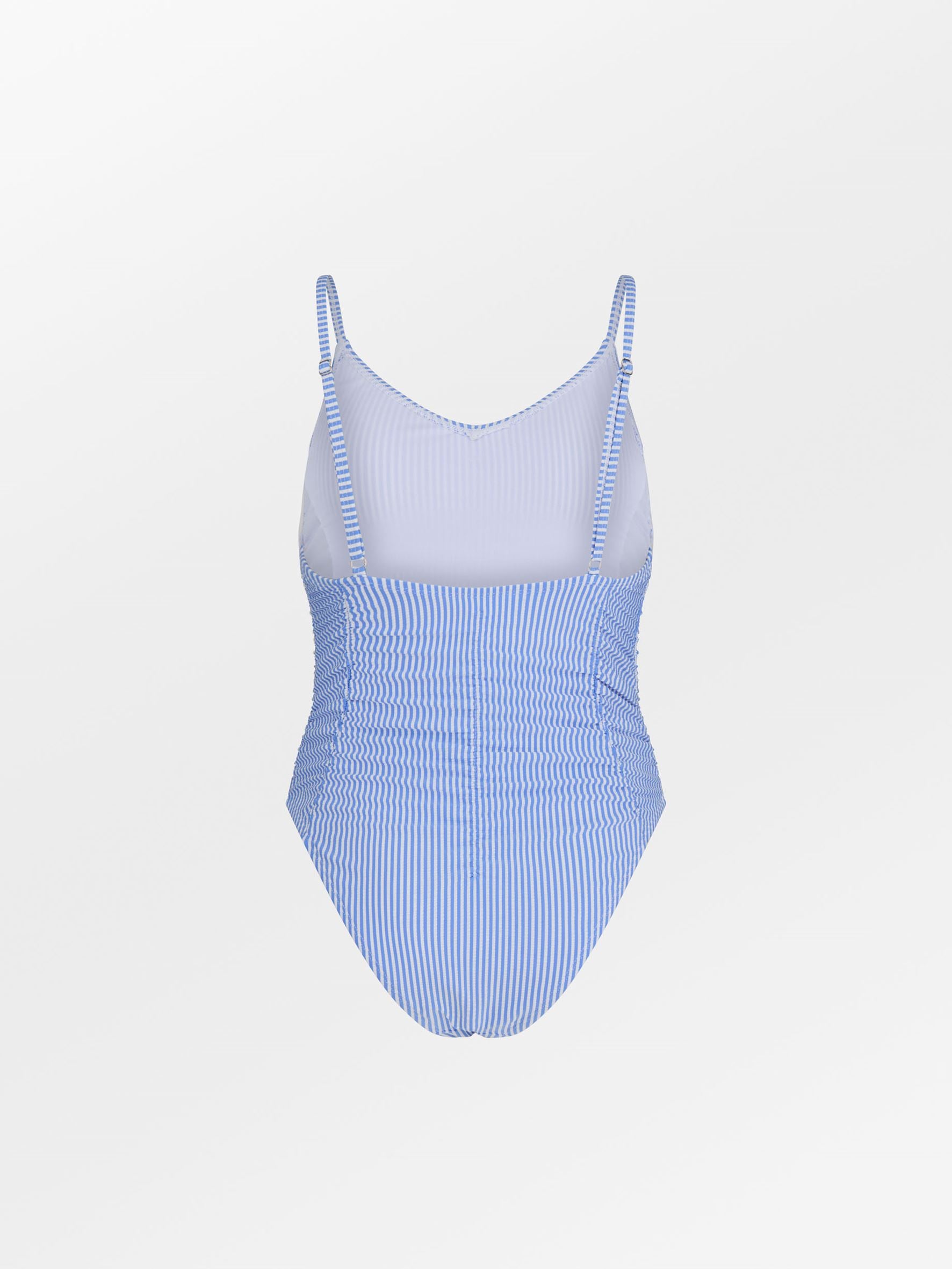Becksöndergaard, Striba Gathered Bea Swimsuit - Provence Blue , swimwear, sale, sale, swimwear