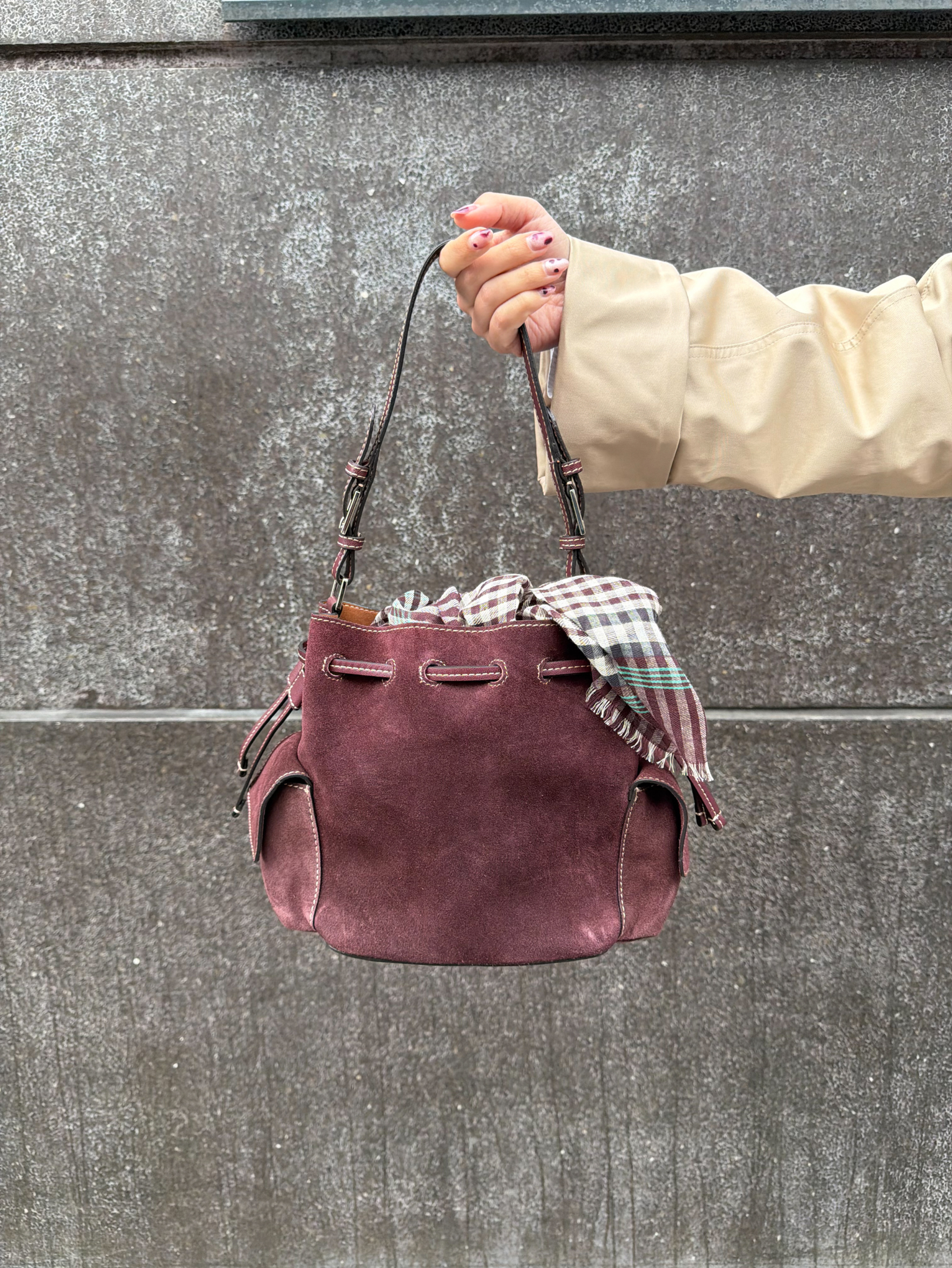 Suede Bucket Small Bag OneSize BeckSöndergaard