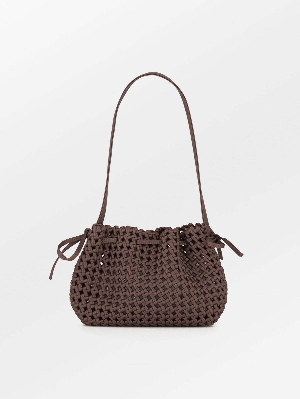 Becksöndergaard, Braided Satin Brea Bag - Hot Fudge Brown, bags, bags, bags