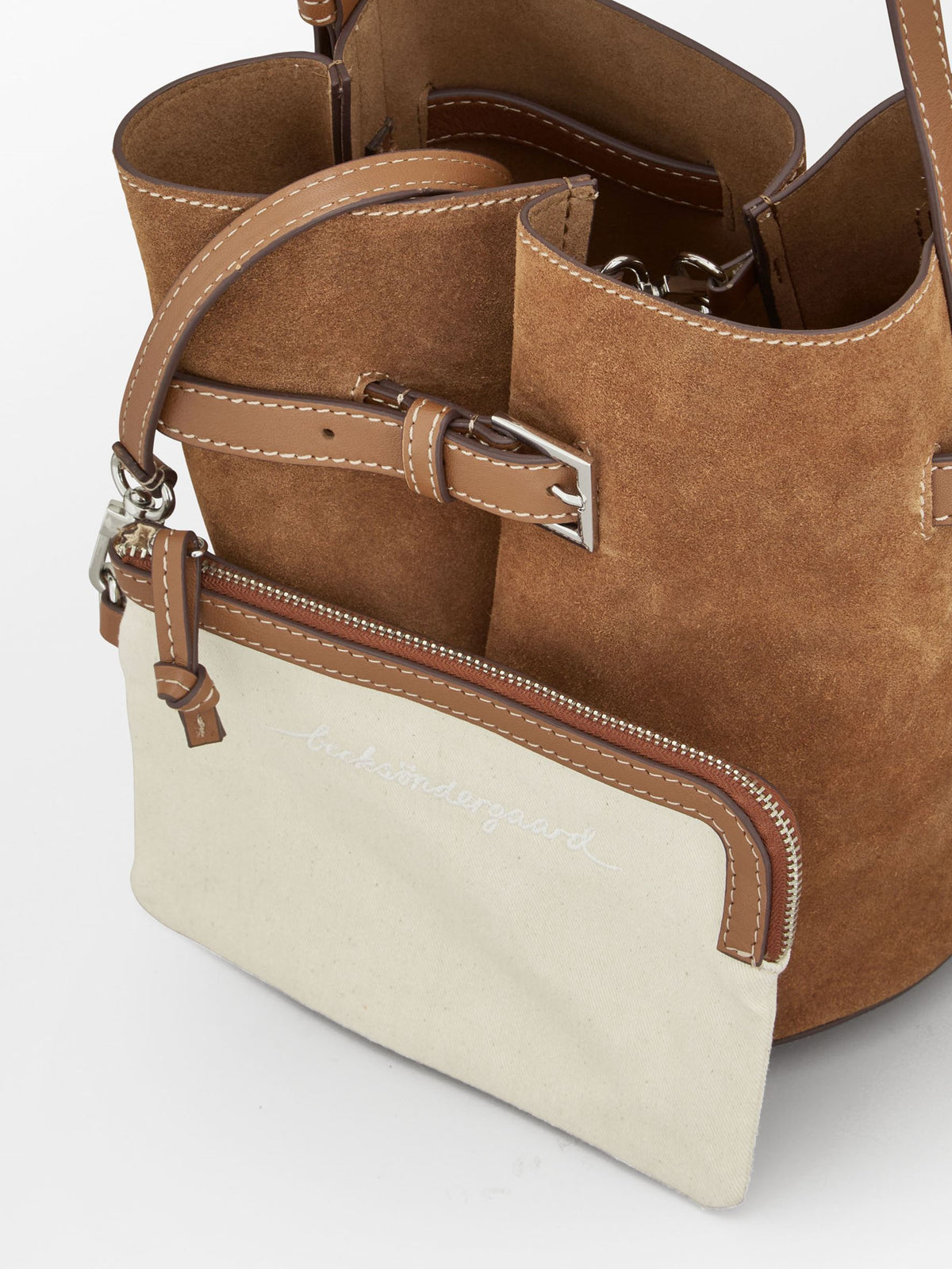 Becksöndergaard, Suede Bleu Belted Bag - Cognac Brown, bags, spring summer 2027x