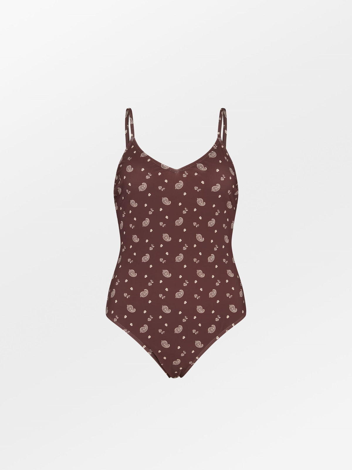 Becksöndergaard, Bloom Paisley Bea Swimsuit - Chocolate Brown, archive, archive, swimwear