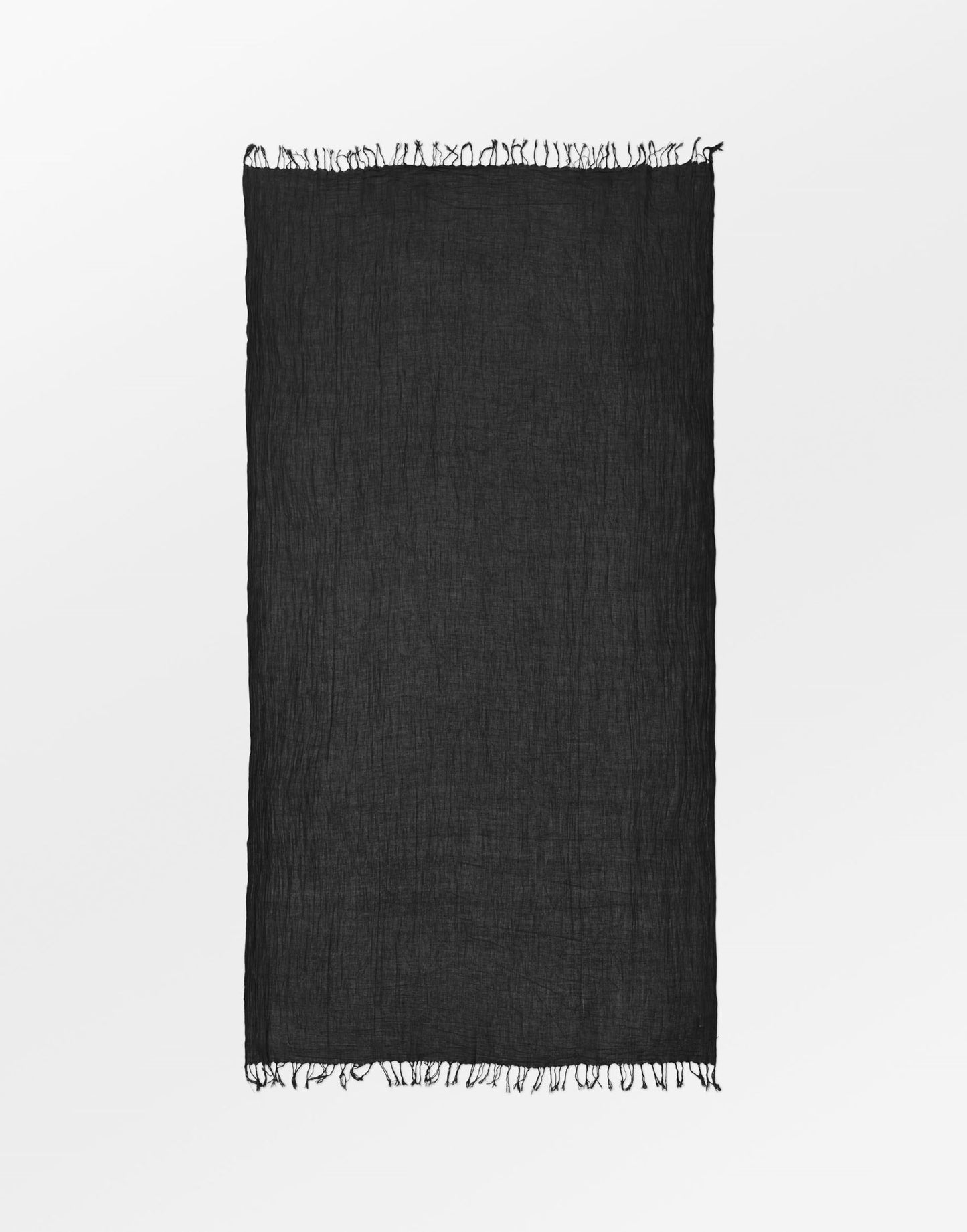 Solid Ilona Scarf - Black OneSize BeckSöndergaard