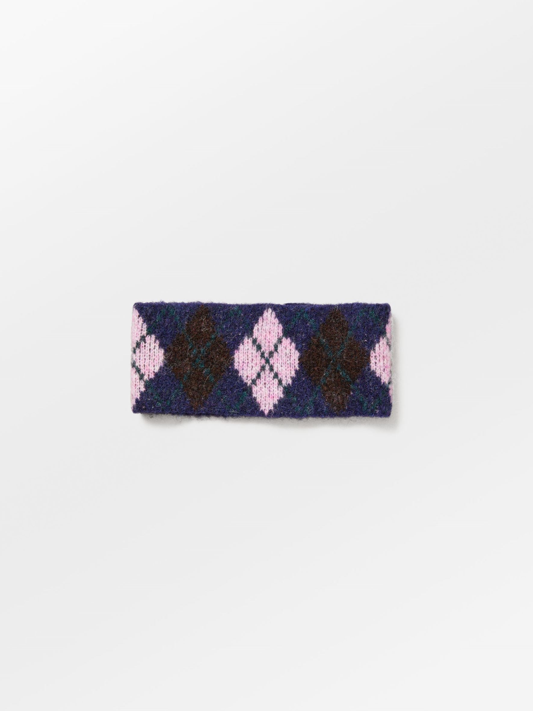 Argyle Wool Headband OneSize BeckSöndergaard