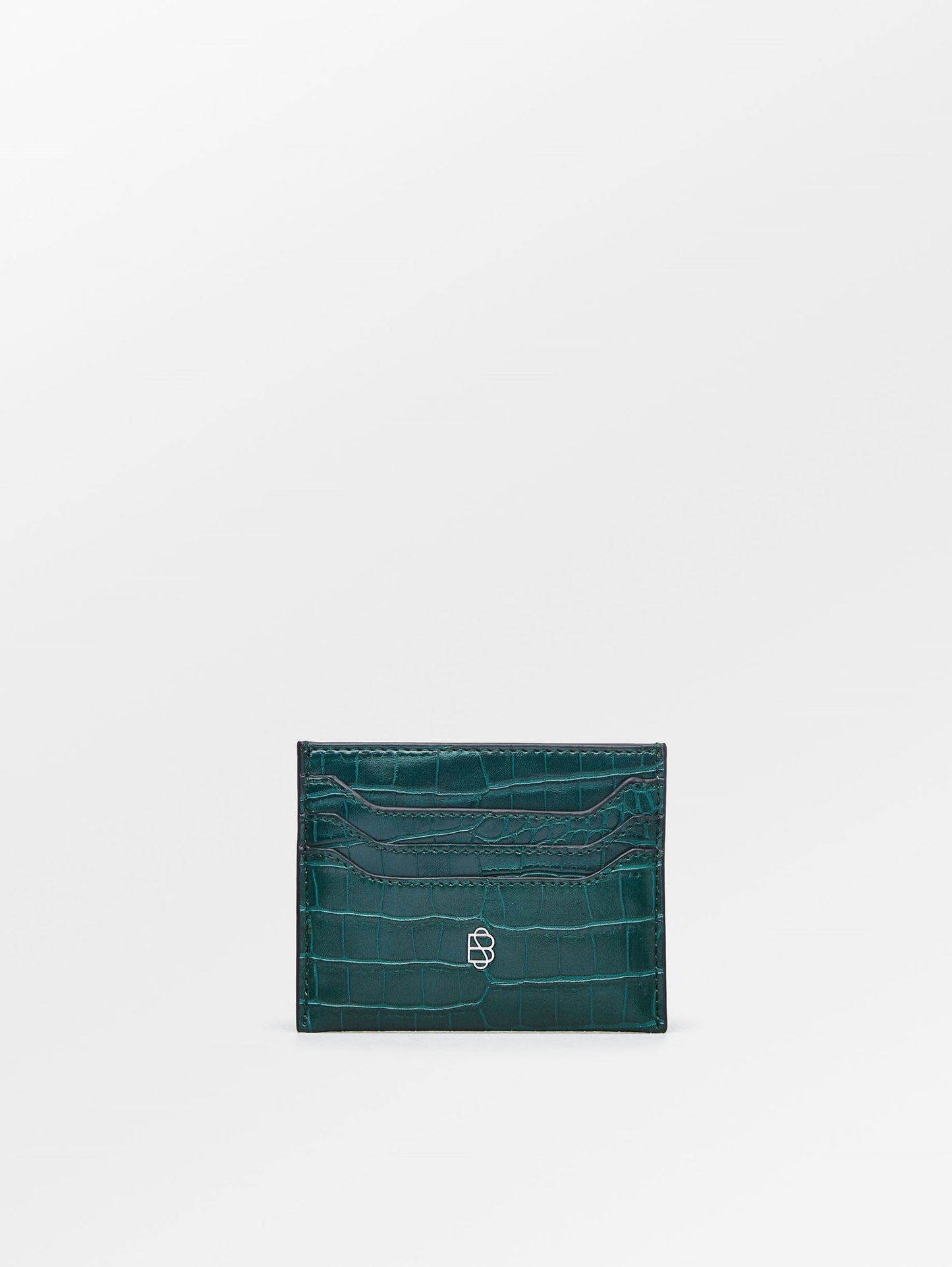 Solid Card Holder - Dark Green OneSize BeckSöndergaard