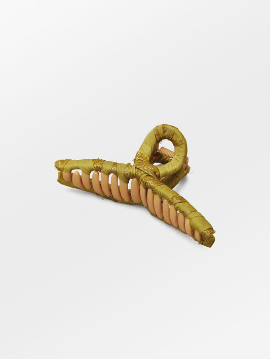 Becksöndergaard, Fina Celabrina Hair Claw - Yellow Olive, accessories, accessories, accessories