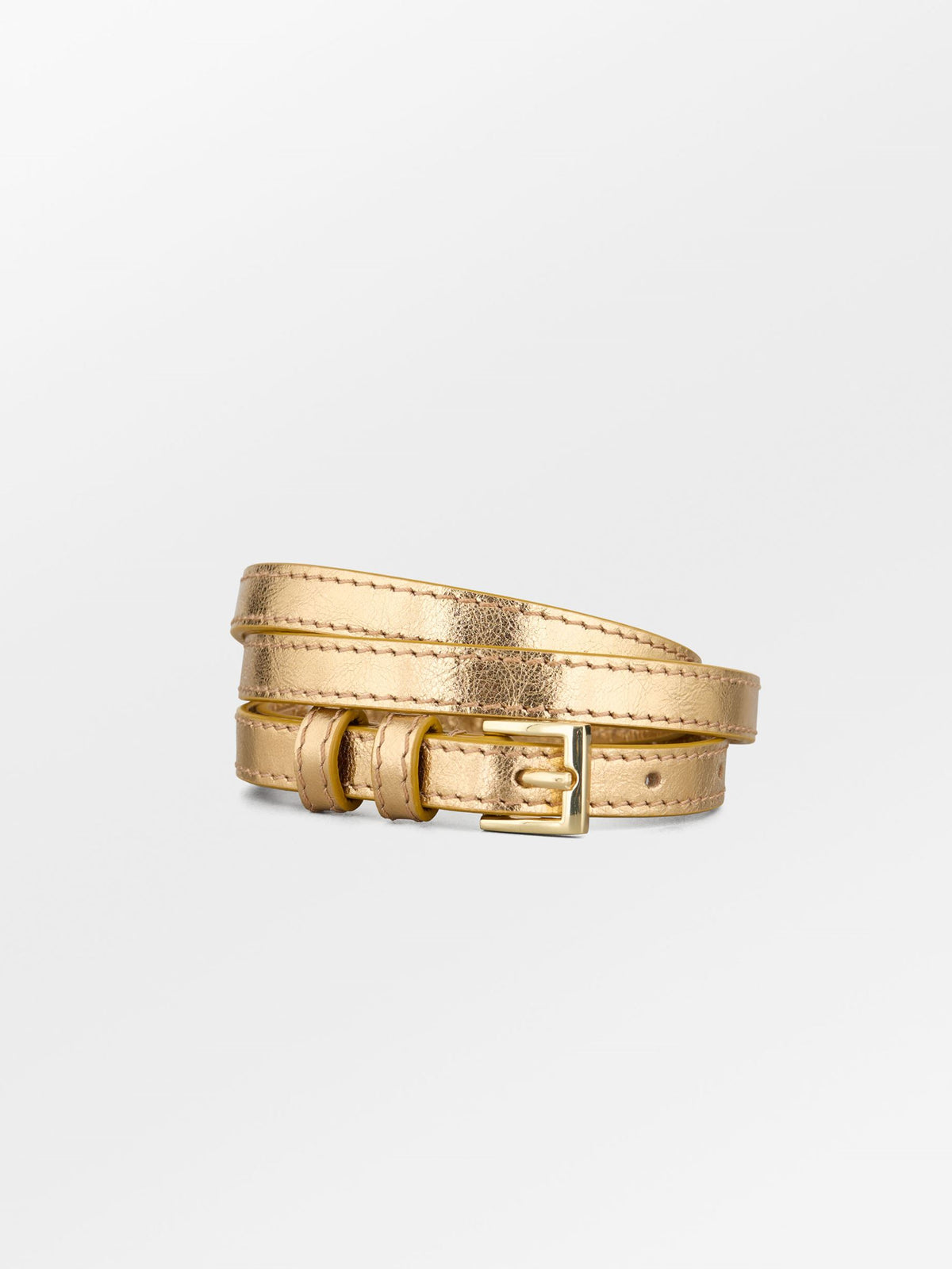 Becksöndergaard, Glaze Aria Leather Belt  - Gold, accessories, accessories, archive, archive, black week