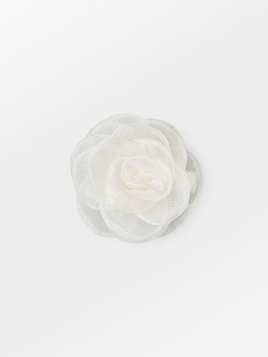 Becksöndergaard, Orchia Flower Hair Tie - White, accessories, archive, archive, sale, sale, sale