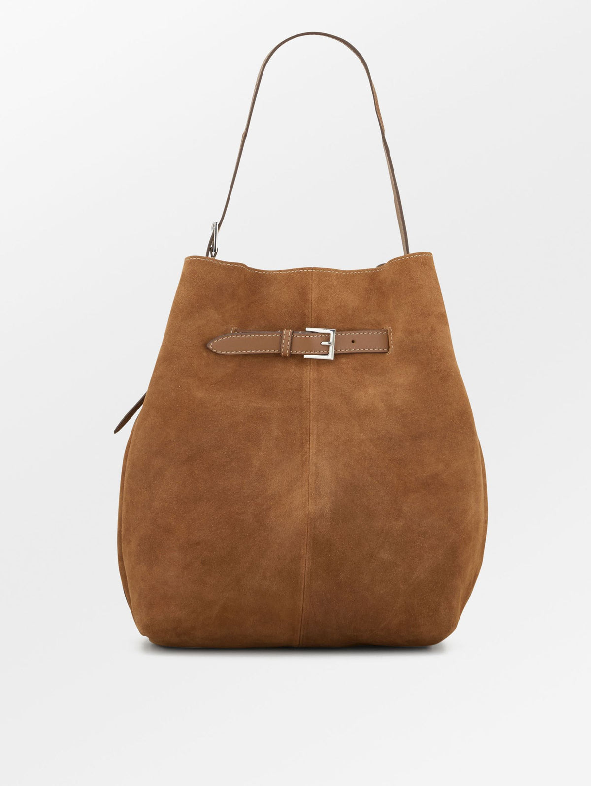 Becksöndergaard, Suede Leah Belted Bag - Cognac Brown, bags, spring summer 2027x