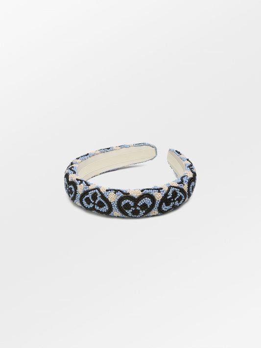 Becksöndergaard, Hearty Midi Beaded Hairbrace - Kentucky Blue, accessories, accessories, black week, black week