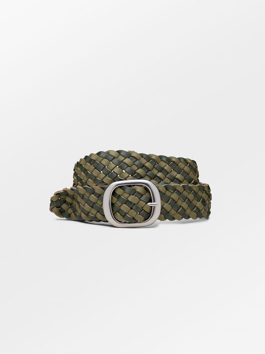 Becksöndergaard, Braided Rochel Belt - Cypress Green, accessories, accessories