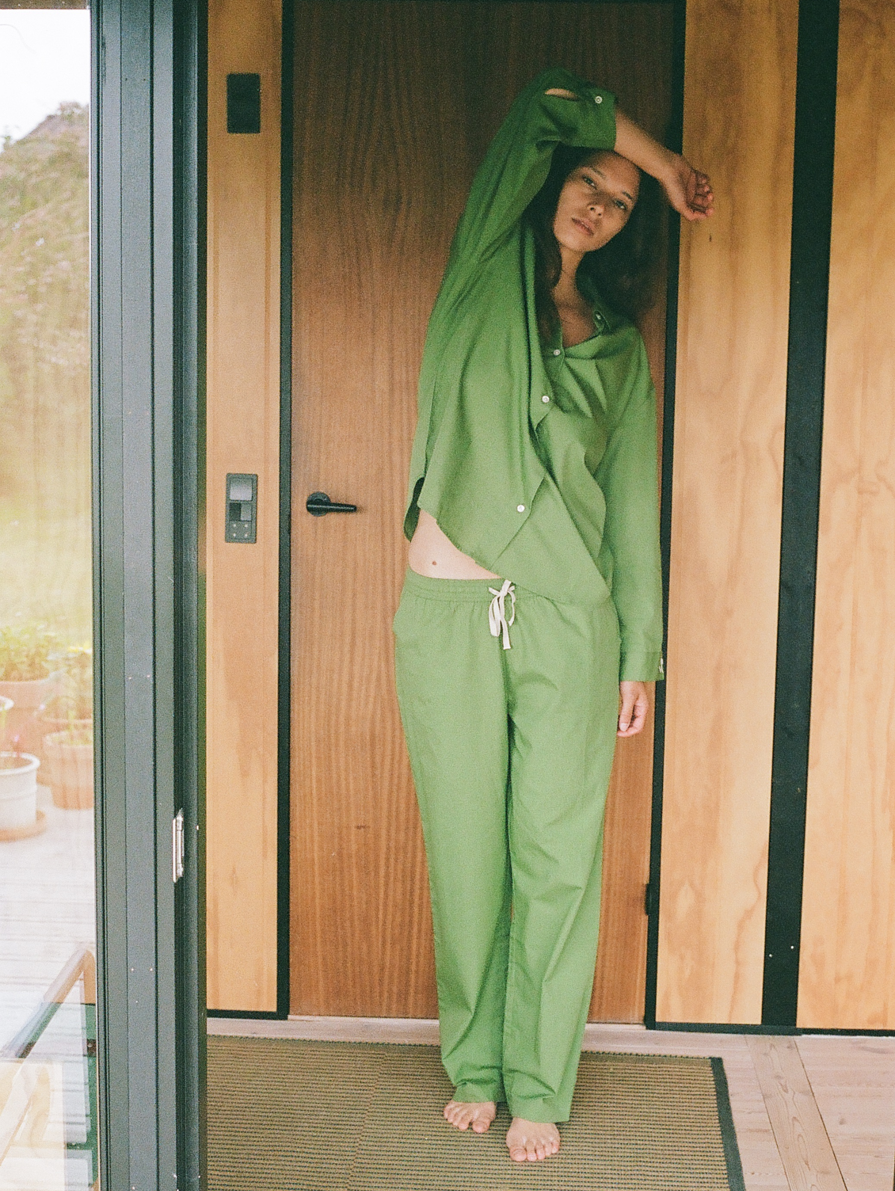 Becksöndergaard, Aura Pyjamas Set - Campsite Green, archive, homewear, homewear, archive, black week, black week