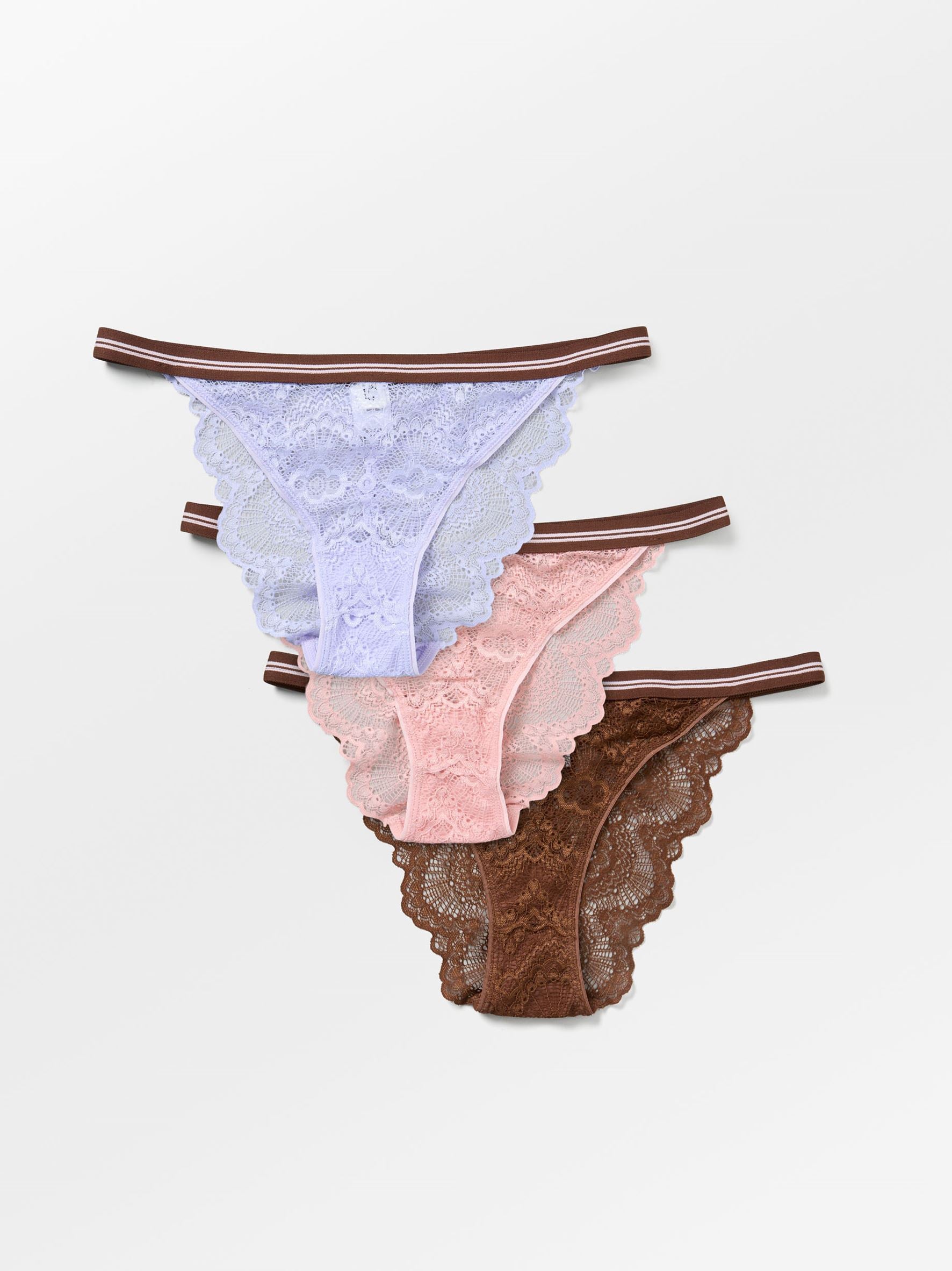 Wave Lace Ray Tanga 3 Pack Clothing BeckSöndergaard