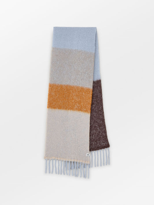 Becksöndergaard, Striped Anilopa Scarf - Tomato Orange, scarves, scarves, scarves, black week, black week