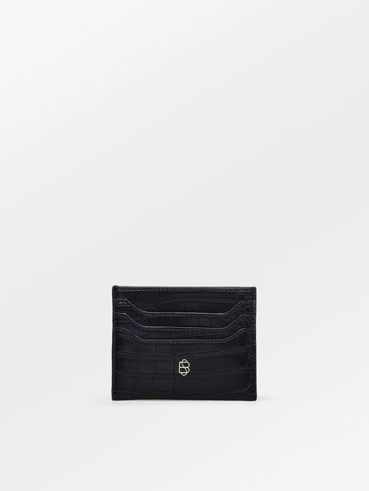 Solid Card Holder - Black OneSize BeckSöndergaard