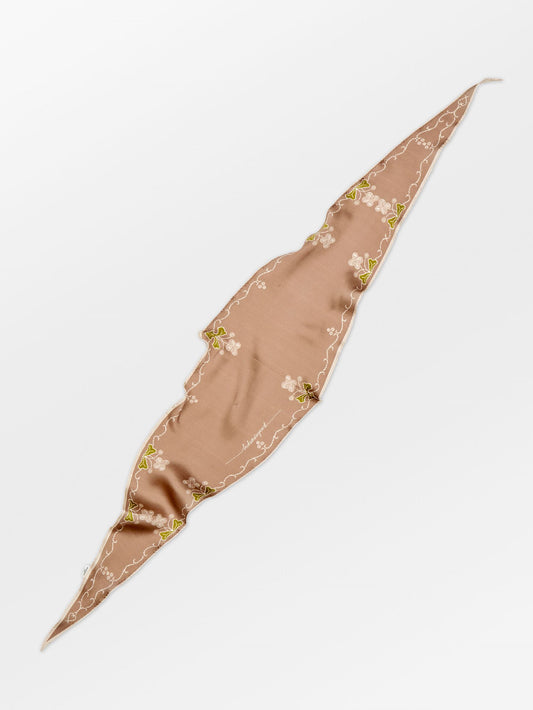 Becksöndergaard, Brodaria Diamond Scarf - Pine Bark, scarves, scarves, sale, sale, scarves, scarves, black week, black week