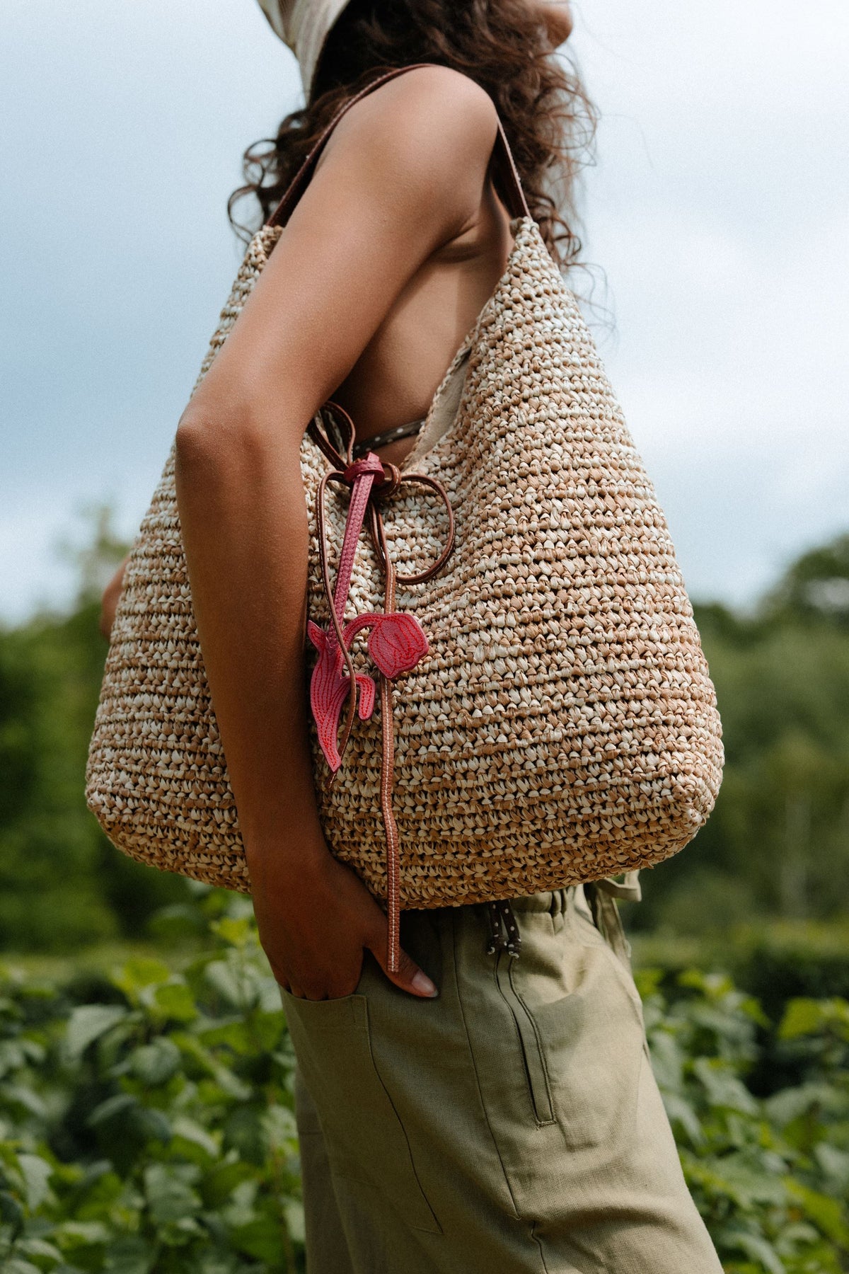 Paper Straw Siena Bag OneSize BeckSöndergaard