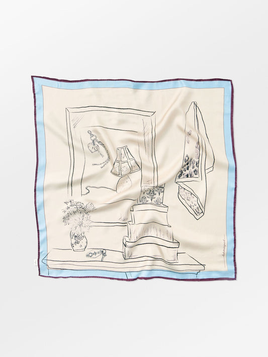 Becksöndergaard, Skestoria Sia Scarf - Skyway Blue, scarves, scarves, winter accessories, winter accessories