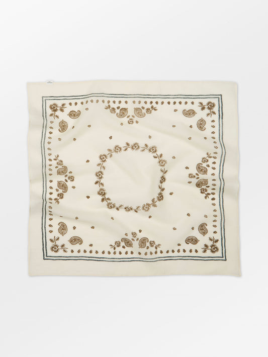 Becksöndergaard, Bloom Paisley Cotta Scarf - Birch White, scarves, scarves, scarves, scarves
