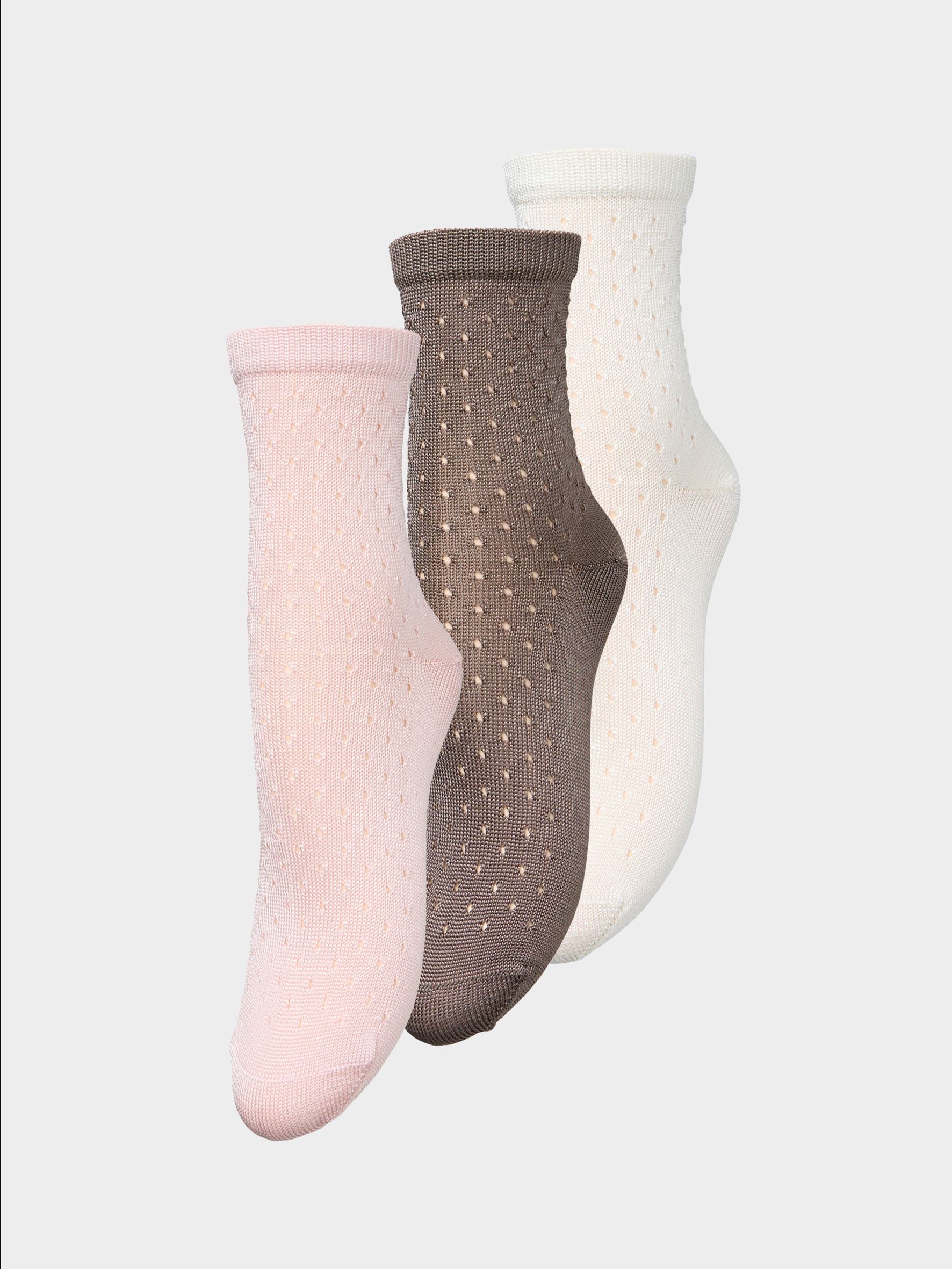 Becksöndergaard, Opana Visca Shortie Sock 3 Pack - White/Green/Rose, archive, archive, sale, sale