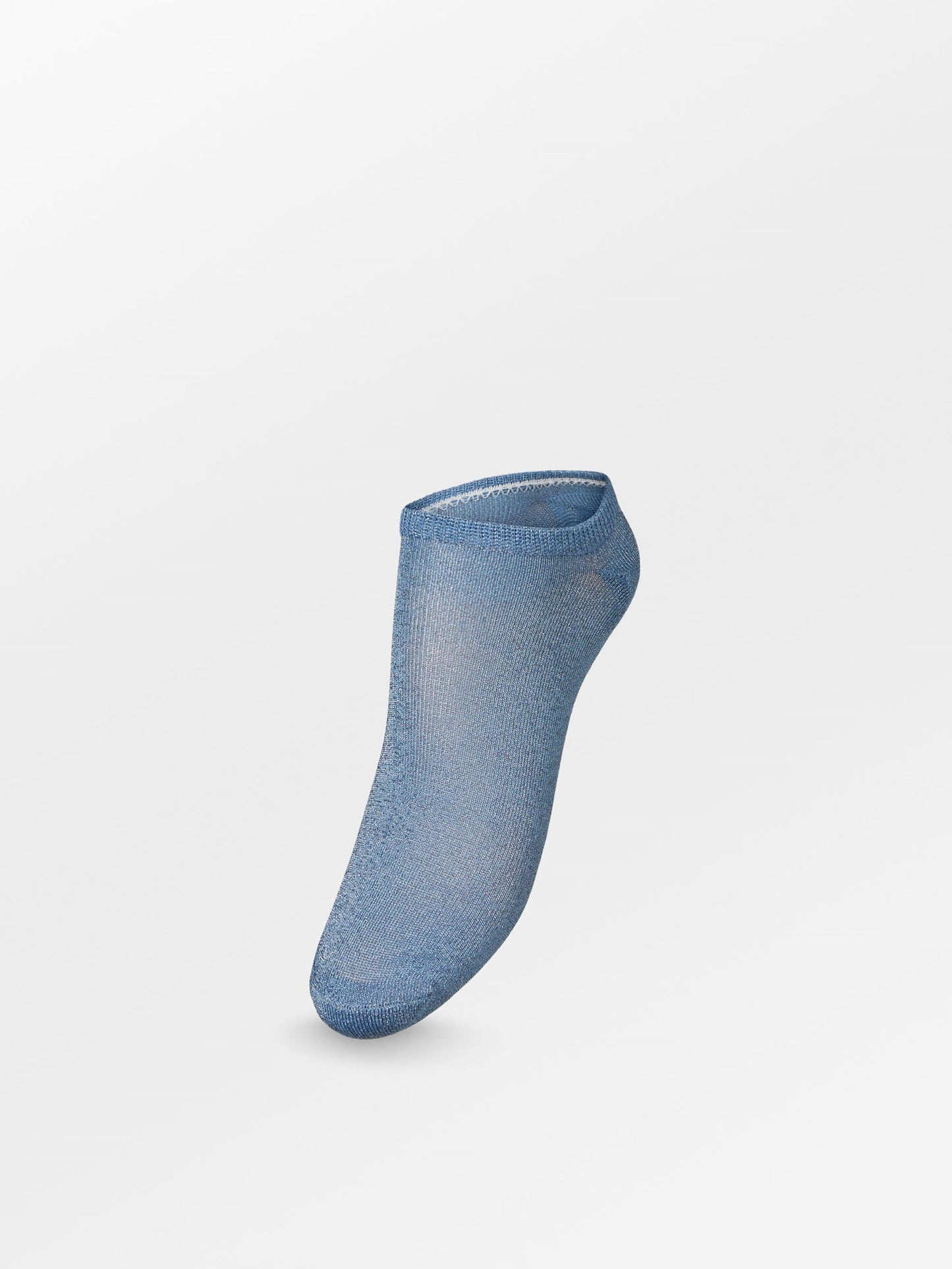 Solid Glitter Sneakie Sock - Blue Socks BeckSöndergaard