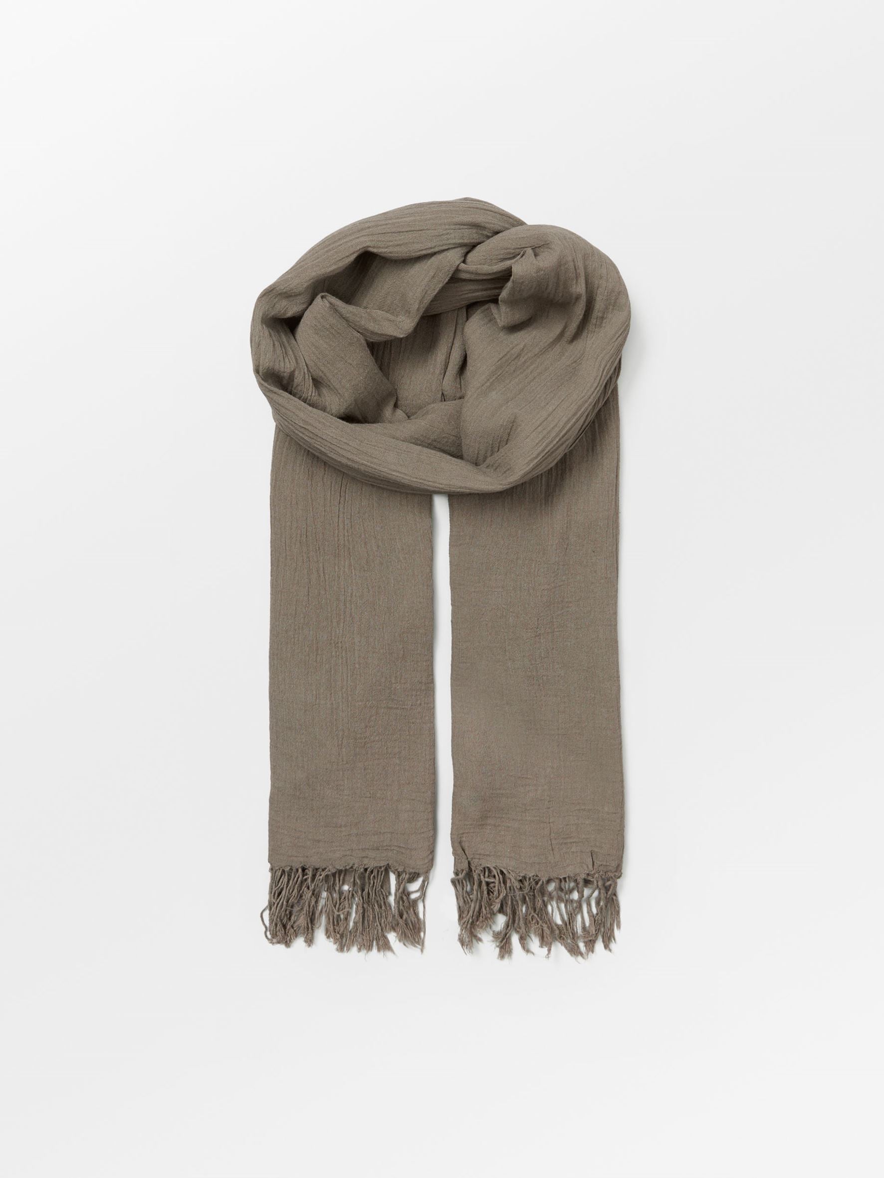 Becksöndergaard, Solid Ilona Scarf - Fossil Brown, scarves, black week, black week