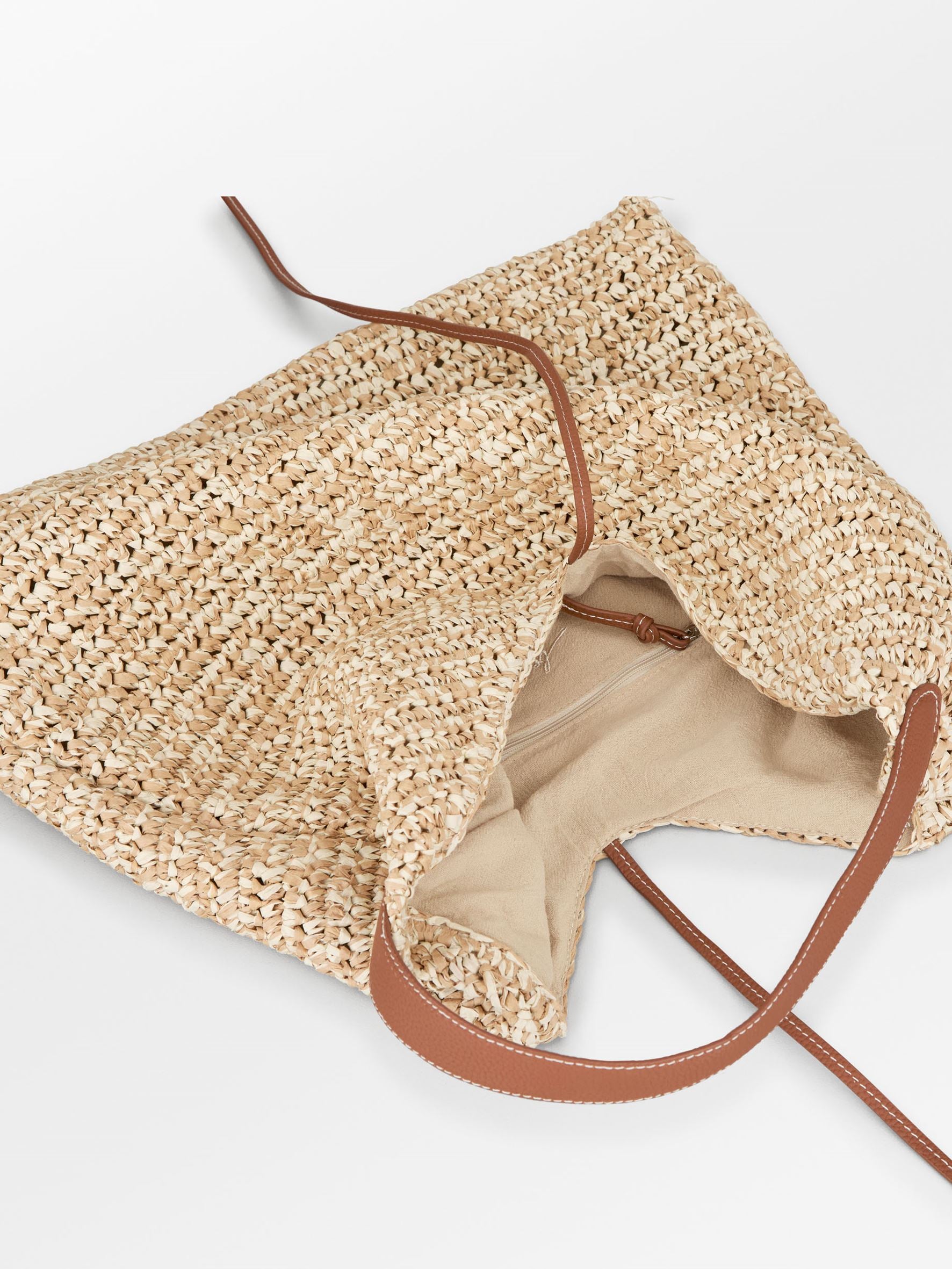 Paper Straw Siena Bag OneSize BeckSöndergaard