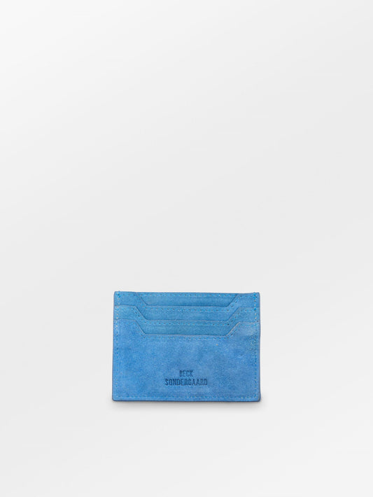 Becksöndergaard, Suede Card Holder - Azure Blue, accessories, bags