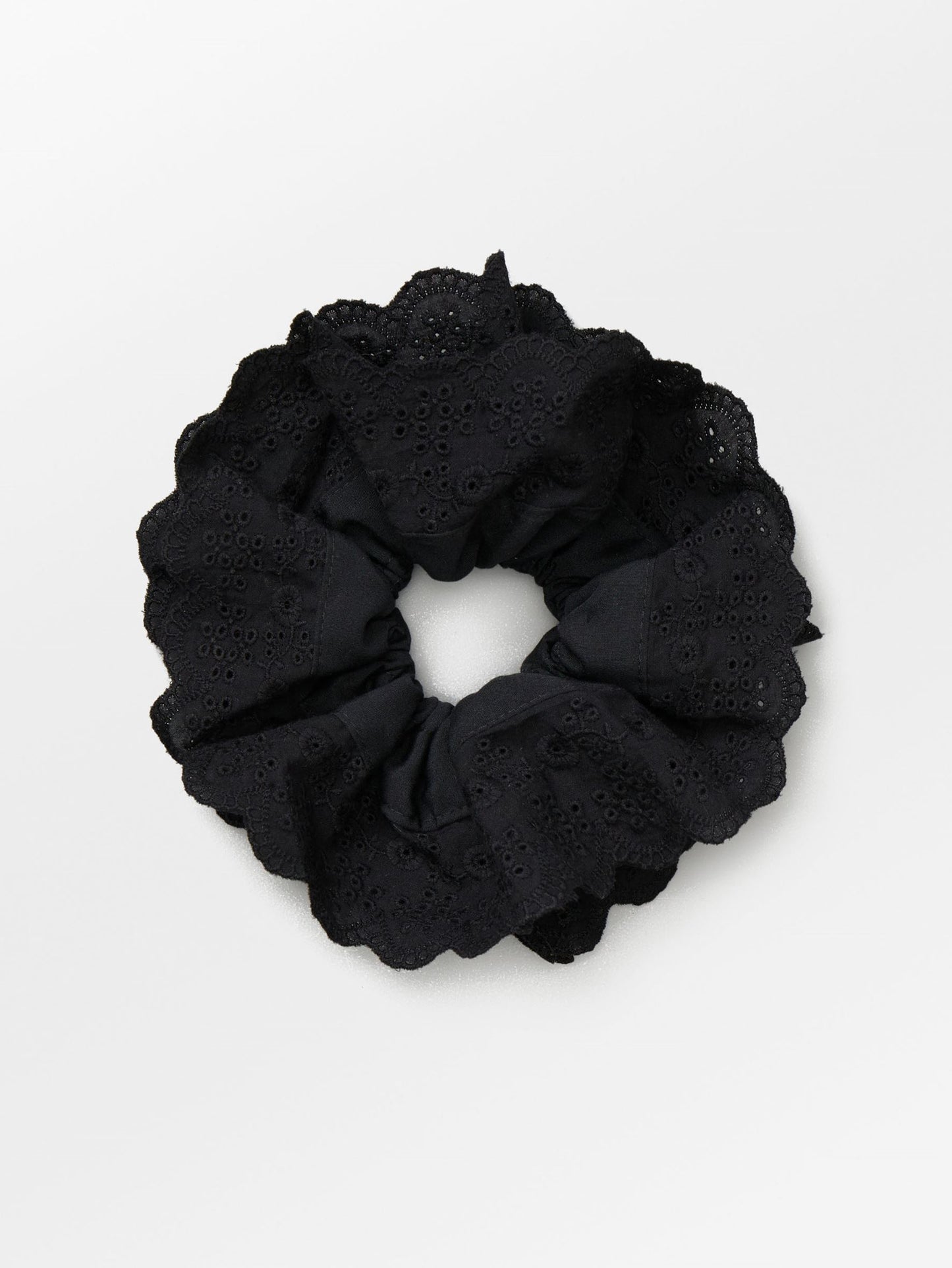 Becksöndergaard, Musa Anglaise Scrunchie - Black, accessories, archive, archive, sale, sale, sale