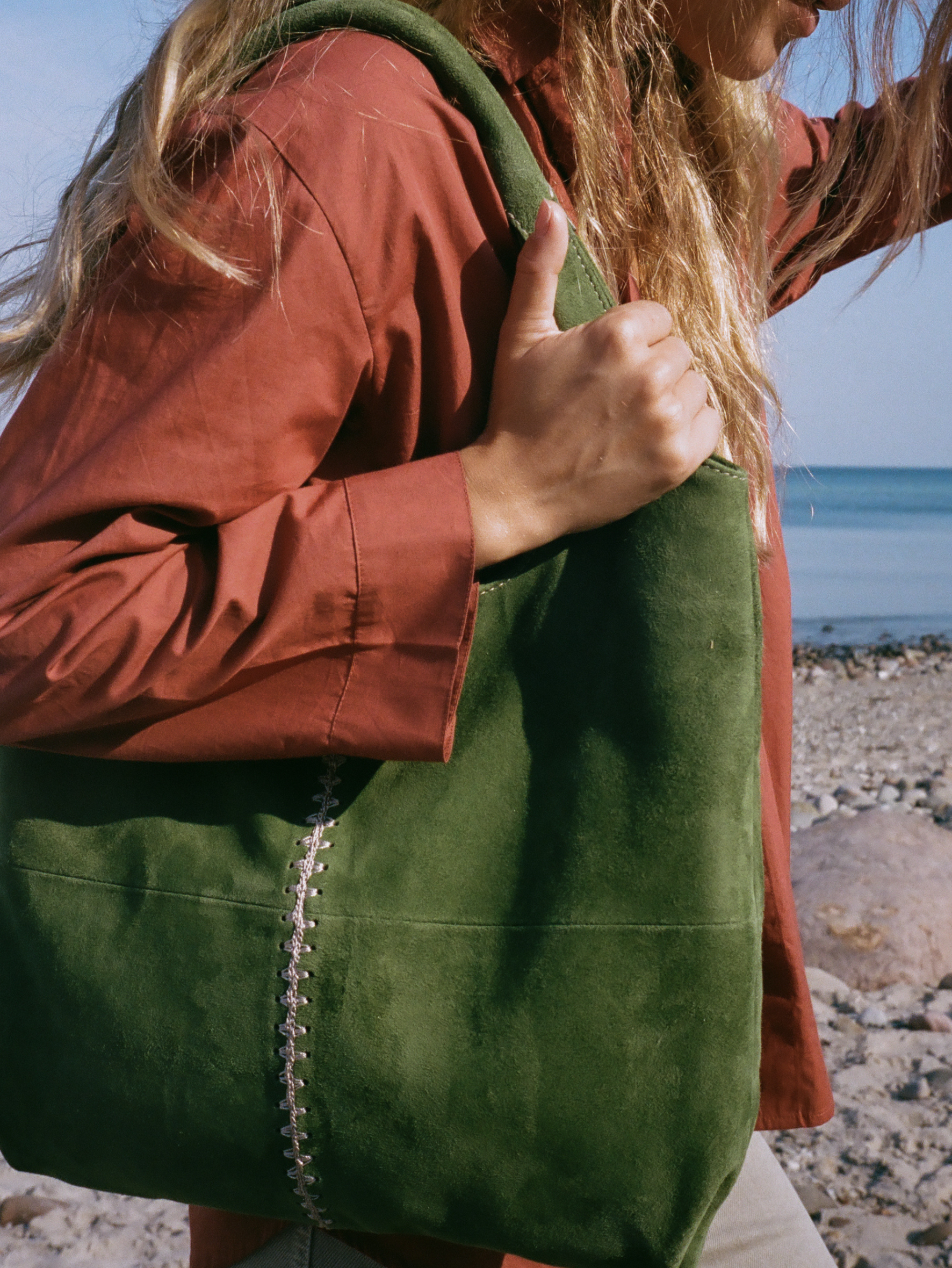 Suede Clea Crochet Bag OneSize BeckSöndergaard