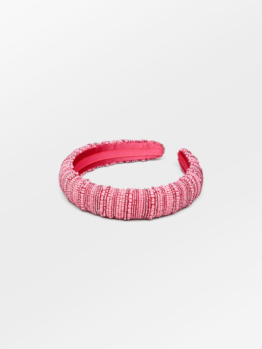 Becksöndergaard, Cassie Midi Beaded Hairbrace - Hot Pink, accessories, archive, archive, sale, sale, accessories, sale